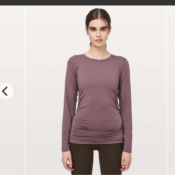 lululemon athletica Tops - Lululemon Ruche Of Adrenaline Long Sleeve
Antique Bark